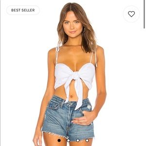 Revolve/Superdown- Emelia Tie Bra Top in White
